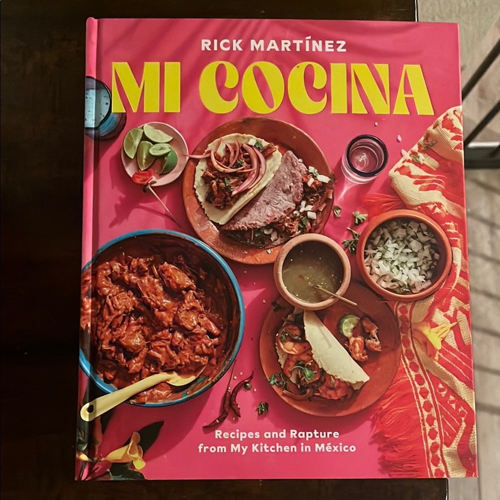 Vibrant Red and Yellow Cookbook for Kitchen